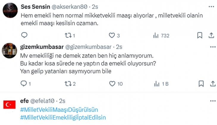 Milletvekili ve emekli olanlar 275 bin TL maaş alıyor: Vekil maaşları düşürülsün, milletvekili emekliliği iptal edilsin!