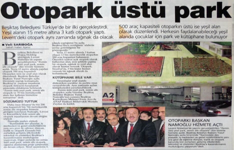 2003 yılında Beşiktaş Belediyesi Türkiye de bir ilki gerçekleştirmiş!