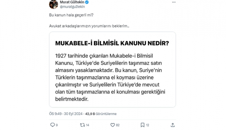 Türkiye de Suriyelilerin gayrimenkul satın almasını yasaklayan kanun hala geçerli mi?