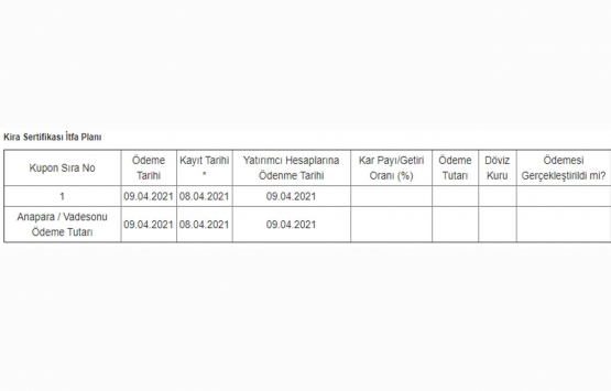 Bereket Varlık Kiralama 450 milyon TL kira sertifikası ihraç edecek!