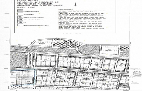 Yalova Merkez Bahçelievler imar planı değişikliği askıda!