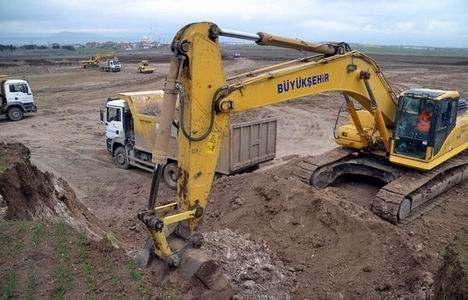 Akyurt Fuar Alanı kazı dolgu çalışması devam ediyor!