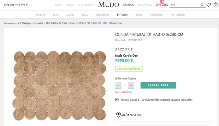 Mudo’dan online alışverişlerde yüzde 50’ye varan indirim fırsatları! İşte 8 Eylül 2022 fiyatları