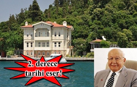 Necmettin Erbakan’ın Kanlıca’daki yalısı satılıyor!