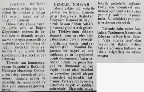 1975 yılında İstanbul 1. Çevre Yolu resmen hizmete girmiş!