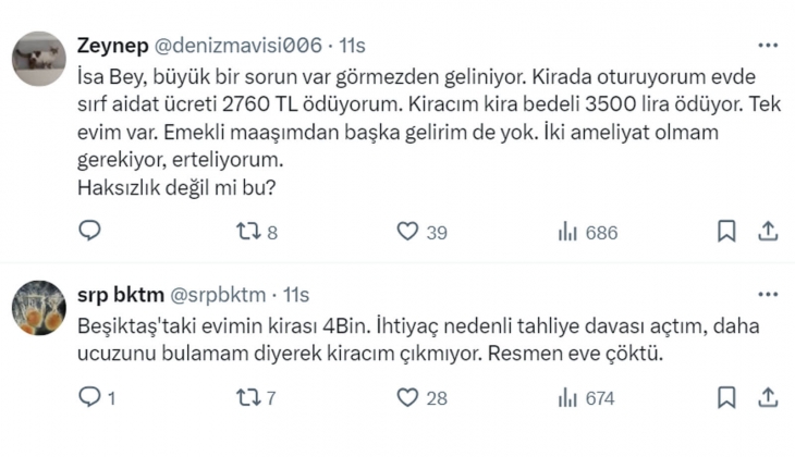 Emekliler, işçiler ve emekçiler yüzde 25 zam mağduru: Kiracılar, 15-17 bin TL lik evlerde 1.500-2.500 TL ye oturuyor!