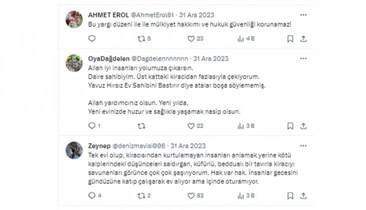 Ünlü doktordan 2024 dileği: Umarım bu yıl benim gibi on binlerce mağdur insan evlerine kavuşur!