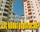 TOKİ hangi illerde kaç konut yaptıracak?