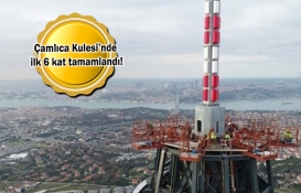 Küçük Çamlıca TV-Radyo Kulesi'nin inşaatında sona yaklaşılıyor!
