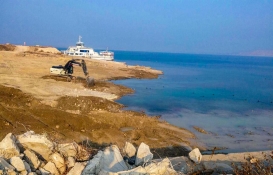 Atabey İskelesi'ndeki kazı ve dolgu çalışmaları tamamlanıyor!