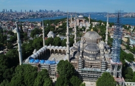 Sultanahmet Camisi'nin bir kubbesi tamamlandı!
