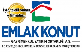 Emlak Konut GYO Köy Zekeriyaköy 4. Etap ihalesine 11 firmadan teklif! 