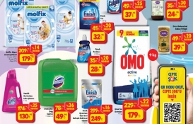 9 kg ekonomik Omo toz deterjan 179 TL'ye, Domestos çamaşır suyu 49 TL'ye düştü! ŞOK Market'te yüzde 30'a varan indirim!