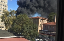 İstanbul Tıp Fakültesi içindeki inşaatta yangın çıktı!