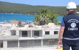Bodrum'daki imara aykırı kaçak yapılar yıkılıyor!