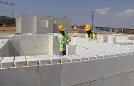 Gaziantep Nurdağı'nda fiber kompozit bloklarla köy evi ve deprem konutu inşa ediliyor!