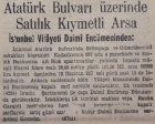 1957 yılında Atatürk Bulvarı üzerinde 60.900 liraya satılık arsa!