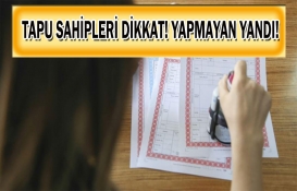 Tapu sahipleri bu habere dikkat! Yarın sona eriyor! Bunu yapmayan yandı! 