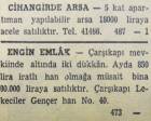1950 yılında Cihangir'de 18.000 liraya arsa satılacakmış!