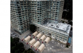 Bogota'da Covid-19 ile mücadele kapsamında sahra hastaneleri kuruldu!