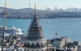 Galata Kulesi'nde restorasyon başladı! Deprem riski kontrolü de yapılıyor! Restorasyon ne zaman tamamlanacak?