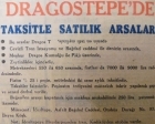 1953 yılında Dragos Tepesi'nde iki yıl taksitle satılık arsalar!