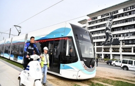 Konak Tramvayı'nın test sürüşü yapıldı!