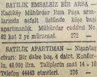 1946 yılında Nişantaşı'nda 4 daireli apartman 48 bin liraya satılacakmış!