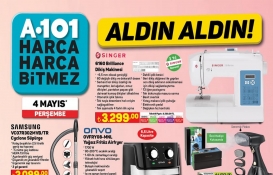 A101’de yüzlerce indirim bir güne sığdı! Airfryer 1800 TL, dikiş makinesi 3300 TL, elektrikli süpürge 2100 TL...