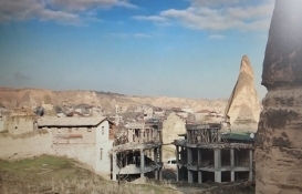 Peribacalarında otel inşaatına tepki!