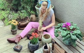 Sinem Kobal bahçe düzenlemesine 10 bin lira harcadı!