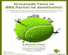 Ormanada Tenis ve BBQ Partisi 8 Haziran'da!