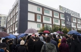 Doğa Koleji'nin devriyle ilgili açıklamanın ertelenmesi protesto edildi!