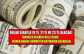 Dolar sırayla 19 TL, 21 TL ve 23 TL olacak! Net tarihler peş peşe belli oldu! ABD bankası resmen şimdi açıkladı! 