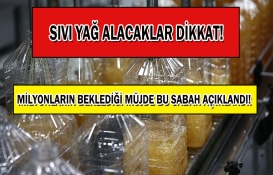 Sıvı yağda indirim yolda!