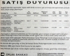 1998 yılında Kozyatağı'nda 62.229 metrekare arsa satışa çıkarılmış!