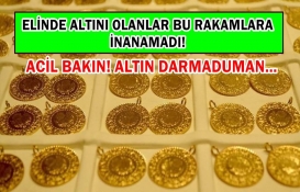 Altın resmen darmaduman oldu! Elinde altını olanlar bu rakamlara inanamadı! Acil bakın