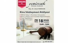 Online 'Kira Sözleşmesi Atölyesi' 18 Nisan'da yapılacak! 