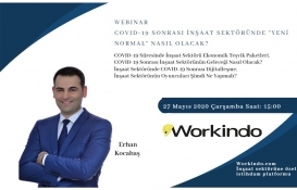 COVID-19 Sonrası İnşaat Sektörünün Yeni Normali Webinar'ı 27 Mayıs'ta!