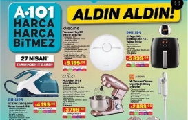 A101'den küçük ev aletlerine büyük indirim! Robot süpürge 9 bin 199 TL, Airfryer 5 bin 899 TL, çay makinesi bin 99 TL...