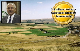 Arazi toplulaştırmasında hedef 8,5 milyon hektar!