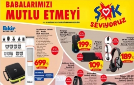 ŞOK Market'ten Babalar Günü'ne özel katalog! Polo yaka erkek Tshirt 119 TL, Letoon erkek spor ayakkabı 299 TL!