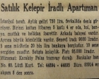 1953 yılında 5 katlı bir apartman 95.000 liraya satılacakmış!