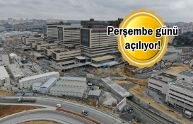 Başakşehir Şehir Hastanesi'nin tabelası asıldı! İşte son fotoğraflar!