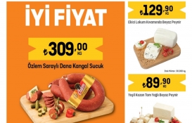 Migros’ta dana kangal sucuk 309 TL’ye, gurme klasik peynir 110 TL’ye, tam yağlı tulum peyniri 72, 50 TL’ye düştü!