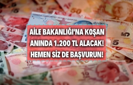 Aile Bakanlığı`ndan müjde...müjde...müjde! Şimdi başvuranın hesabına anında 1.200 TL para yatacak!