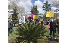 KİPTAŞ'ın dönüşüm projesi İBB önünde protesto edildi!
