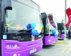 İstanbul'a 201 yeni erguvan otobüs alındı!
