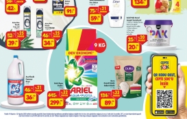 Şok'ta Ace klasik çamaşır suyu 36,90 TL’ye, Ariel pudra 299,90 TL’ye, 12’li keçeli kalem 52,95 TL’ye düştü!
