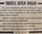 1951 yılında İdealtepe'de 75 lira taksitle arsa!